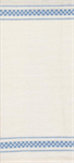 Moda - Rosie Toweling - 16^ Hemmed Edge - Waffle Check, Cream/Sky