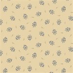 Marcus Fabrics - Old Blue Calicos - Obedience Bloom, Beige