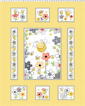 Susybee - Sweet Bees - 36^ Panel, Yellow