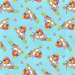 Studio E - Painting The World - Parrots, Aqua