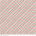 Riley Blake - Holiday Spirit - Diagonal Stripes, Multi