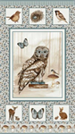Henry Glass - Whimsical Woods - 24^ Owl Panel, Multi