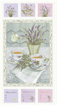 Henry Glass - Lavender Garden - 24^ x 44^ Panel, Multi