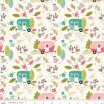 Riley Blake - Glamp Camp - Main Print, Cream