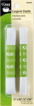 Dritz Elastic - Lingerie - 1/2^ x 30^ and 3/8^ x 54^, White
