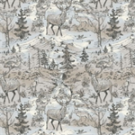Windham - Archer Flannel - Woodland Toile, Ecru