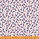 Windham Fabrics - Americana - Proud Paisley, White