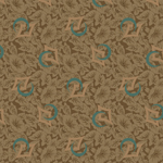 Marcus Fabrics - Cedar Shake - Tonal Flowers w/Accent, Brick