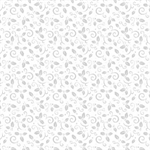 Wilmington Prints - Stocking Stuffers 2 - Holly & Scrolls, White on White
