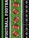 Timeless Treasures - Sports - (Gail) - 11^ Football Stripe, Multi