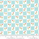 Moda - Lulu Lane - Flower Patch, Turquoise