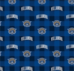 Sykel - NCAA-Villanova U - Wildcats Fleece - Buffalo Plaid, Navy