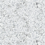 Blank Quilting - 118^ Allure - Watercolor Textured Floral, Light Gray
