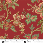 Andover Fabrics - Jingle Bell - Ornamental Garden, Cranberry