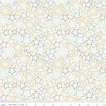 Riley Blake - Sweet Freedom - Stars, Multi Sparkle