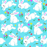 Freckle + Lollie - Spring Holidays - Hippity Hop-Bunny Hop, Turquoise