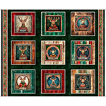 Quilting Treasures - Santa's Workshop - Reindeer Picture Patches, Multi