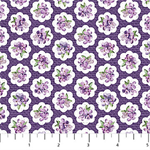 Northcott - Lilac Garden - Lilac Medallion, Purple