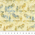 Northcott - Banyan Batik Wild Country - Wolf, Parchment