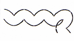 Stencil - Double Scallop Border - 10 1/2^ x 12 1/2^ x 3^