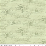 Riley Blake - Covered Bridges in Spring - Toile, Green