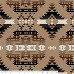 Windham Fabrics - Winter Fleece Print - Canyon, Tan