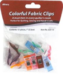 Allary - Colorful Fabric Clips - 1^ Fabric Clips - 12 Count