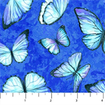 Northcott - Rhapsody in Blue - Butterflies, Purple