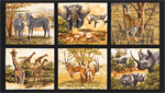 Robert Kaufman - Nature Studies 2 - 24^ Safari Animal Panel, Wild