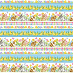 Blank Quilting - Spring is Hare - Border Stripe, Multi