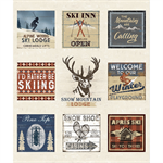 Clothworks - Snow Mountain - 36^ Digital Sking Panel, Multi