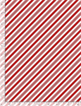 Timeless Treasures - Holiday - Candy Cane Diagonal Stripes, Red