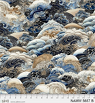 P & B Textiles - 108^ Nami - Sea Froth, Blue