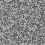 Robert Kaufman - Holiday Flourish-Peppermint Twist - Swirls, Graphite