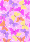 A.E. Nathan - Comfy Flannel Prints - Bright Butterflies, Pink
