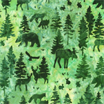 Robert Kaufman - Artisan Batiks: Woodland Wonders - Forest Animals, Leaf