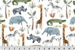 Shannon Fabrics - Cuddle Prints - Animals Safari, Multi