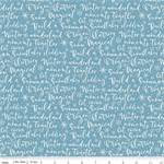 Riley Blake - Winter Magic - Winter Words, Blue