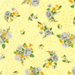 Robert Kaufman - Fernwood Friends - Whimsy Wildflower, Cream