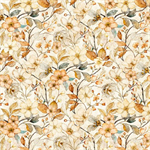 Quilting Treasures - Hunny Bunny - Floral Vine, Tan
