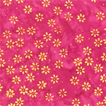 Anthology - Plum and Citrus Batiks - Daisy, Hot Pink