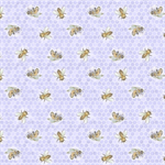 Lumin Fabrics - Sweet Honey Bee - Bees, Purple