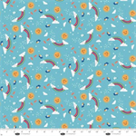 Blank Quilting - Noah & Friends - Rainbows, Light Blue