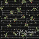 Hoffman California - Cardinal Carols - Song Staff, Black/Gold