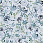 Benartex Artistry - Enchanted Florals - Floralrose, Moonstone