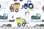 Shannon Fabrics - Cuddle Prints - Tractor Haul, Multi