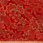 Hoffman California - Crown & Vine - LES Fleurs, Scarlet/Gold