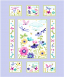 Susybee - Flutter The Butterfly - 36^ Quilt Panel, Lilac