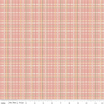 Riley Blake - Love Me More - Plaid, Coral