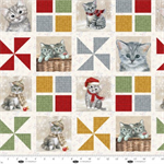 Blank Quilting - A Purr-fect Holiday Season - Cat Patch Work, Multi